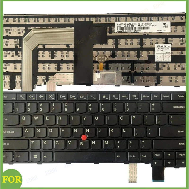 NEW For Thinkpad T460S T470S  US/French/German/Latin Laptop Keyboard