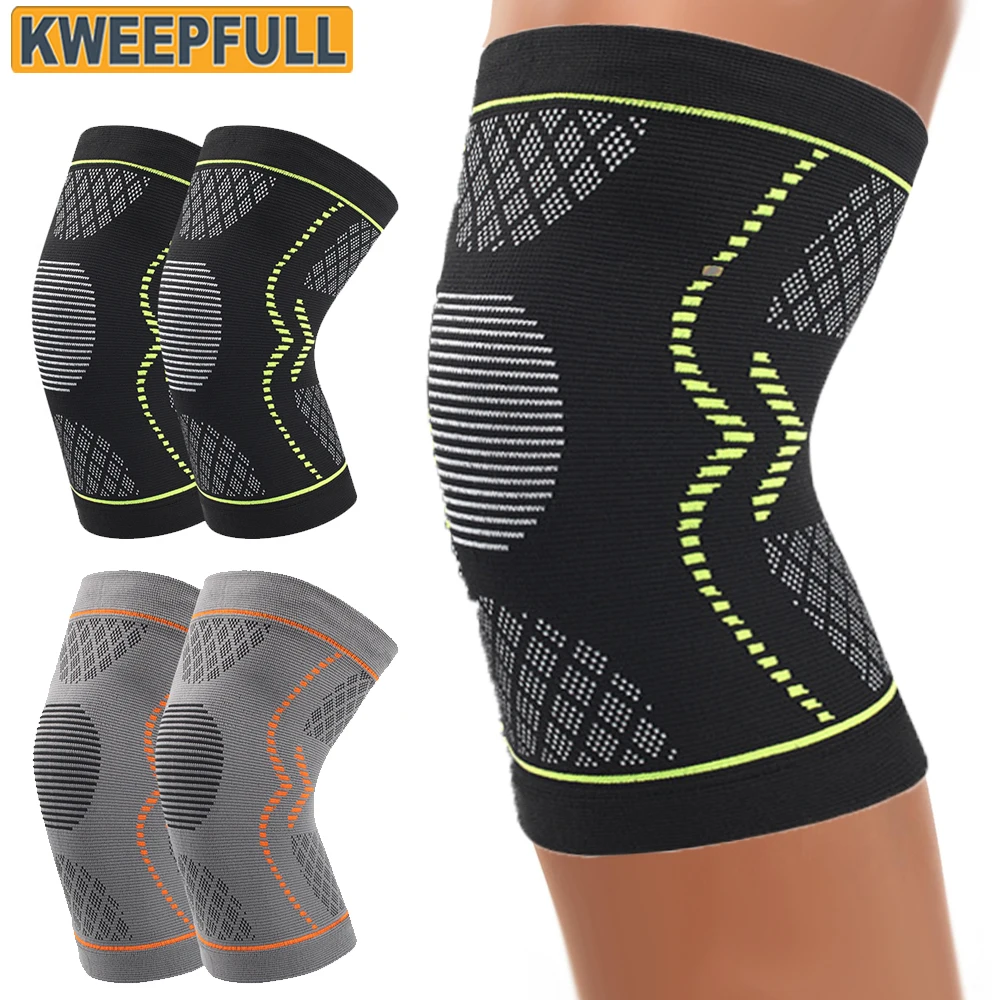 

1Pair Knee Brace for Pain Relief - Knee Compression Sleeves for Men and Women - Support for Weightlifting,Gym,Workout,Volleyball