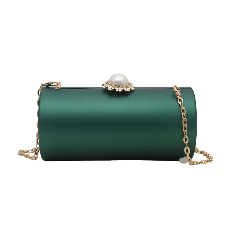 

Fashion Women Acrylic Purse and Handbag Bags Cylinder Mini Evening Bag Crossbody Shoulder Bag Women's Party Clutches