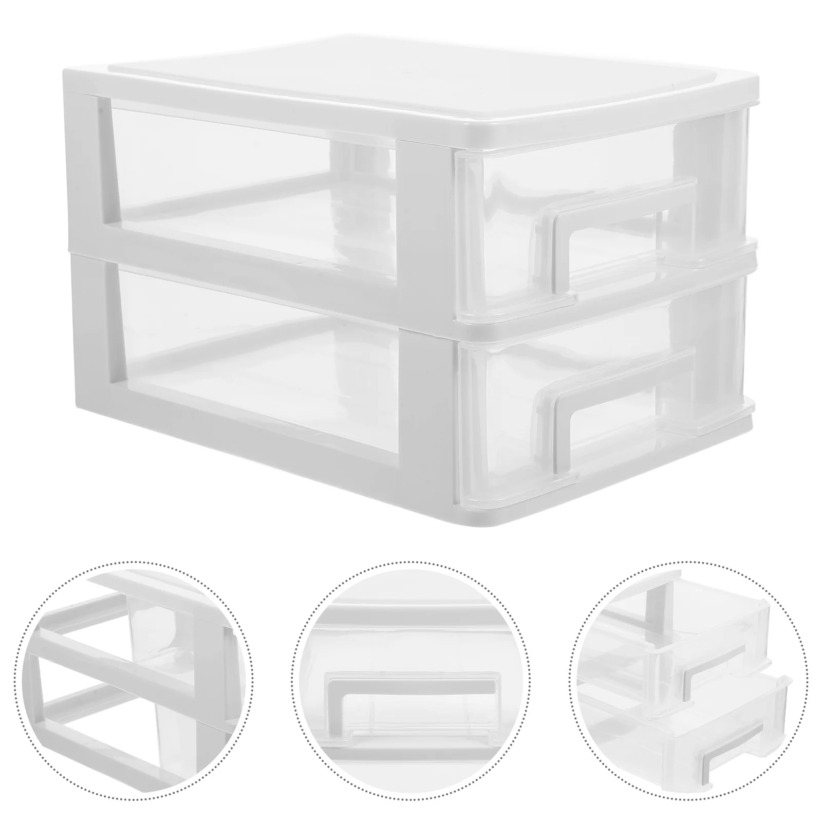 

Drawer Type Storage Box Multi Functional Organizer Desktop Stationery Container for Bedroom Office Sundries Storage
