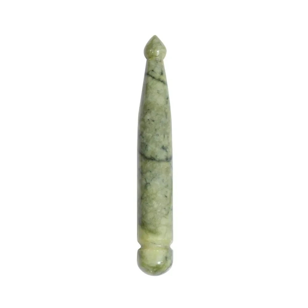 Natural Material Gua Sha Wand Ergonomic Shape Portable Compact Acupoint Massage Stick Smooth Polished Surface