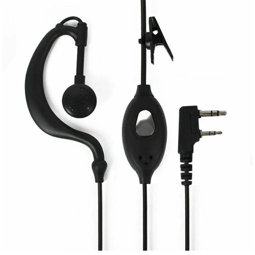 Original Headphone Set para Baofeng Radio, 2 Pin Mic Headset, fone de ouvido, UV 5R, 888s, Novo