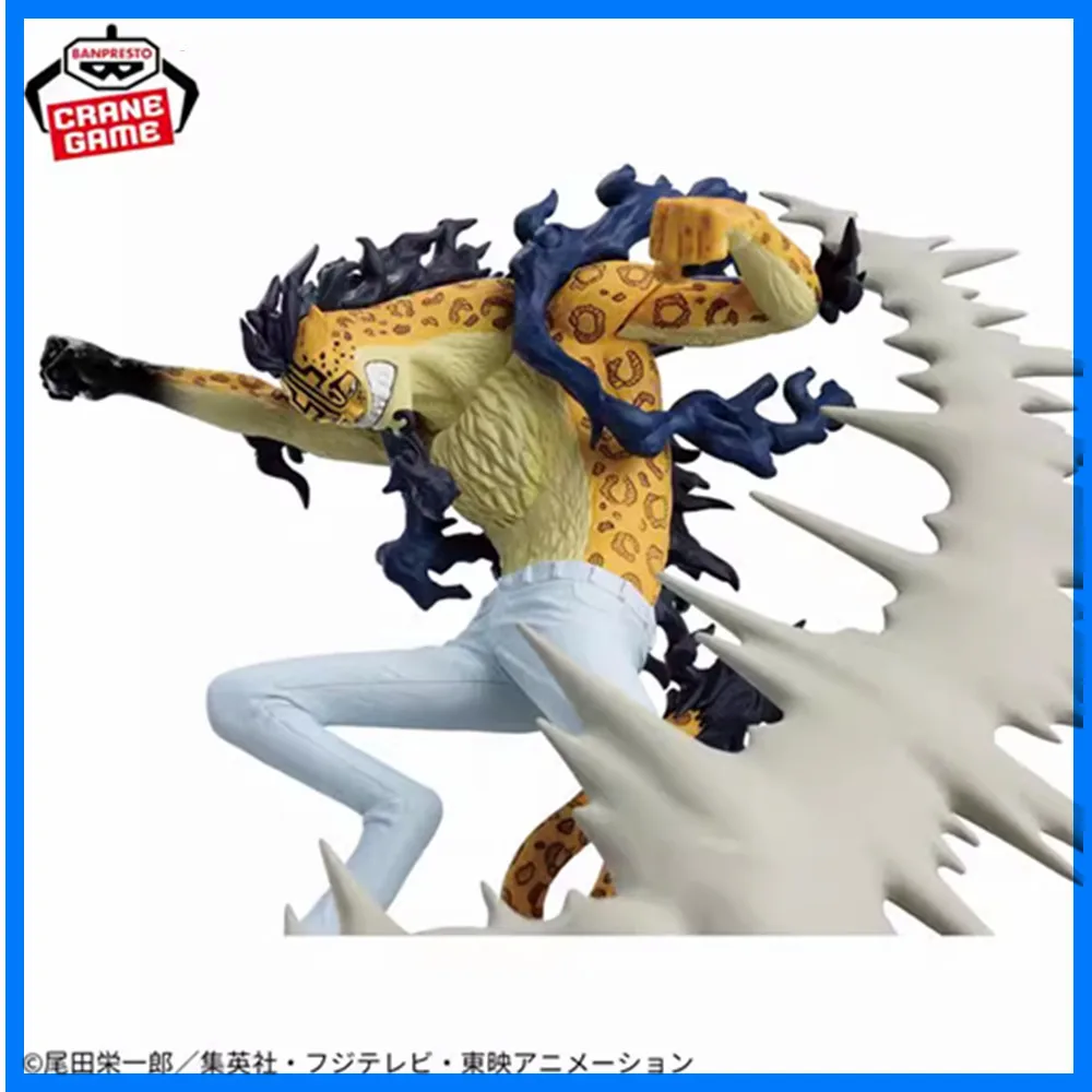 Original Bandai Anime ONE PIECE SENKOZEKKEI ROB LUCCI Action Figure PVC Model Collector Toys Xmas Gift Figurine Doll 7cm