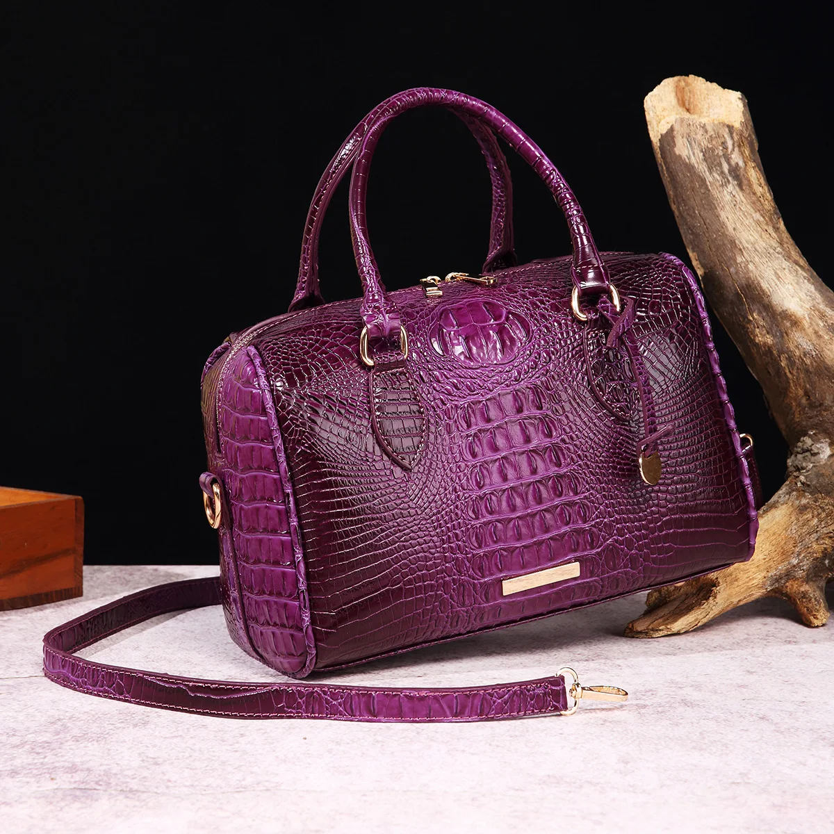 New in Fashion One-shoulder Messenger Purse Crocodile Pattern Leather Handbag Retro Underarm Luxury Tofu Women Bag purse