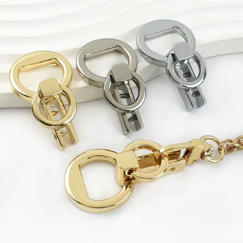 

2-10Pcs Metal Buckle Bag Side Clip Detachable Clips with Screws Handbag Renovation Tool HandBag Chain Connector Bags Accessories