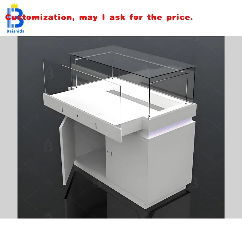 

на заказ.Новый дизайн ювелирного магазина, розничная торговля, модные стеклянные витрины для ювелирных изделий, витрины для ювелирных изделий из МДФ на заказ