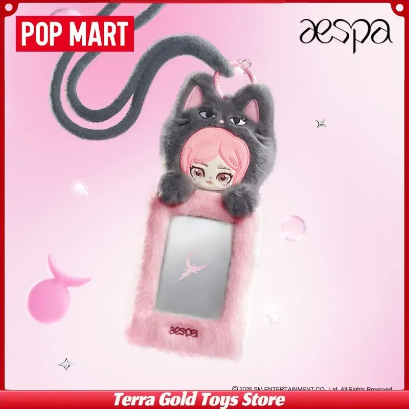 New Pop Mart Aespa Fluffy Club Series Phone Strap Plush Photocard