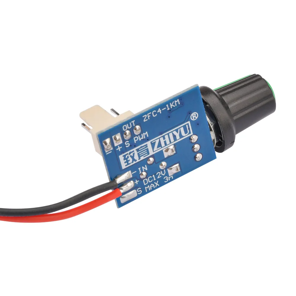 DC 12V PWM Speed Controller Fan Speed governor 4 Wire Computer Temperature control Switch for PC CPU Cooler Fan Manual Stop