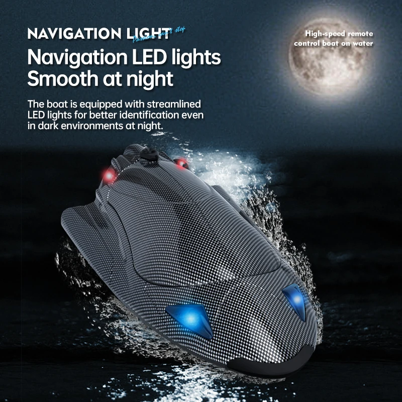 Fy011 New 2.4g Adult Children Electric Speedboat Racing Water Toy Boat High-speed Turbojet Remote Control Boat Christmas Gift