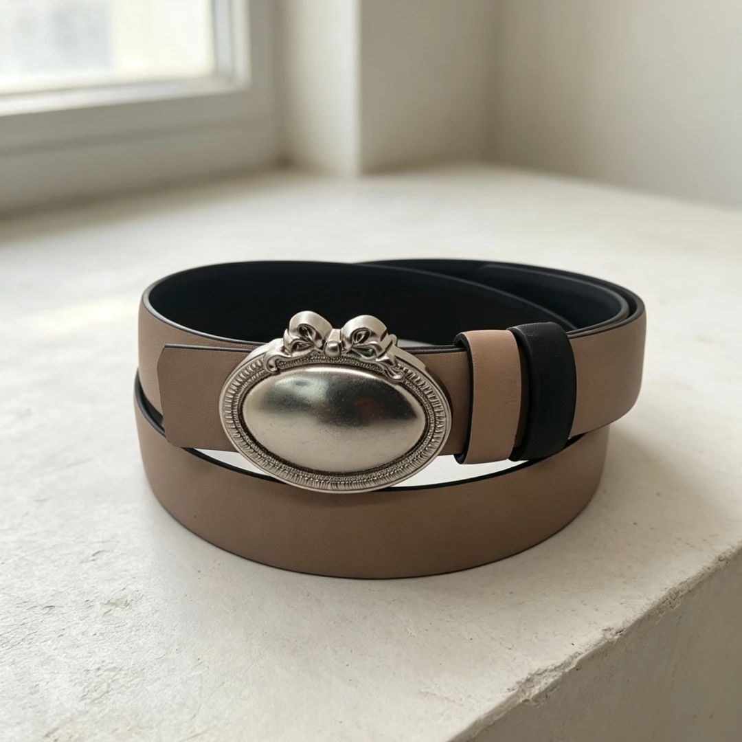 Small Belts Real Leather Belt Cowhide For Women Fashionable reversible Butterfly Clasp Belt With Buckle Dress Jeans Belts 2.5cm