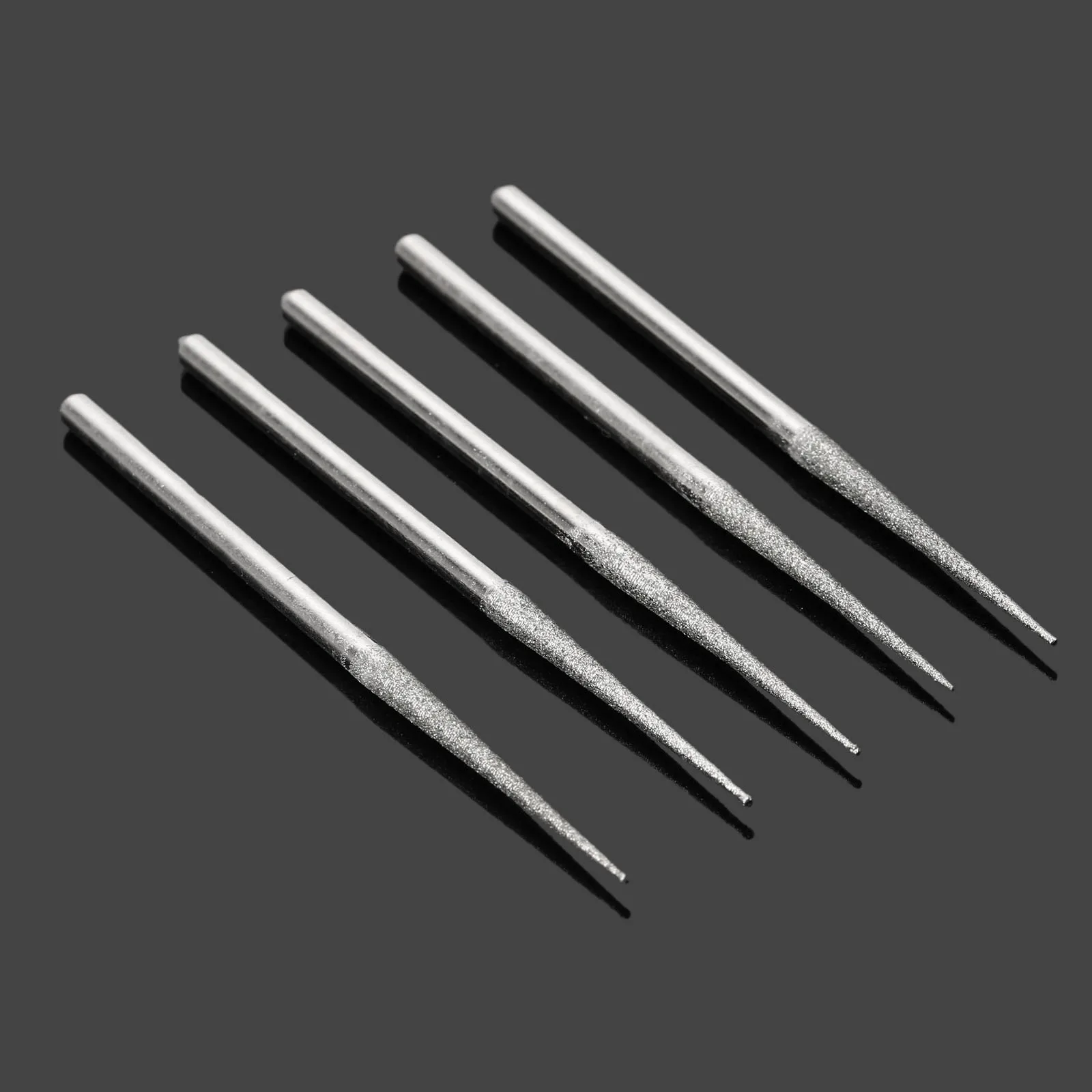 5Pcs for Dremel Accesories Mini Drill Diamond Grinding Head 3mm Shank Bur Bit Grinding Tool For Rotary Tool