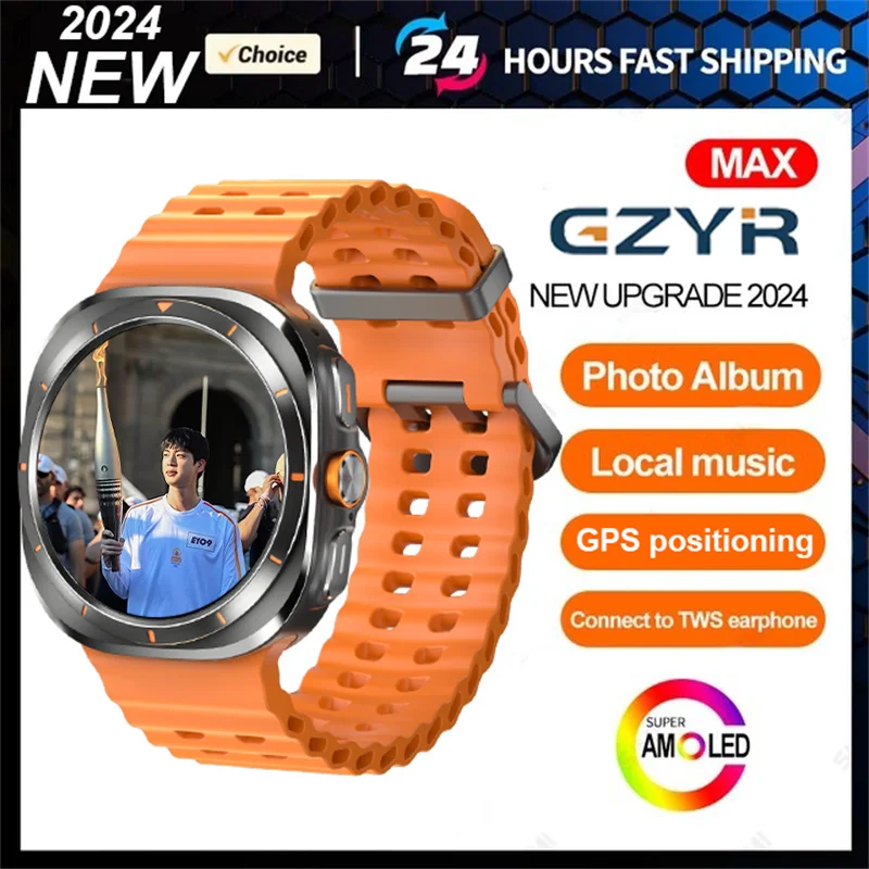 2024 New Smartwatch Sports GPS Health Monitor Heart Rate Bluetooth 1.43-inch 466 x 466 pixel 400mAh smartwatch for Android iOS.