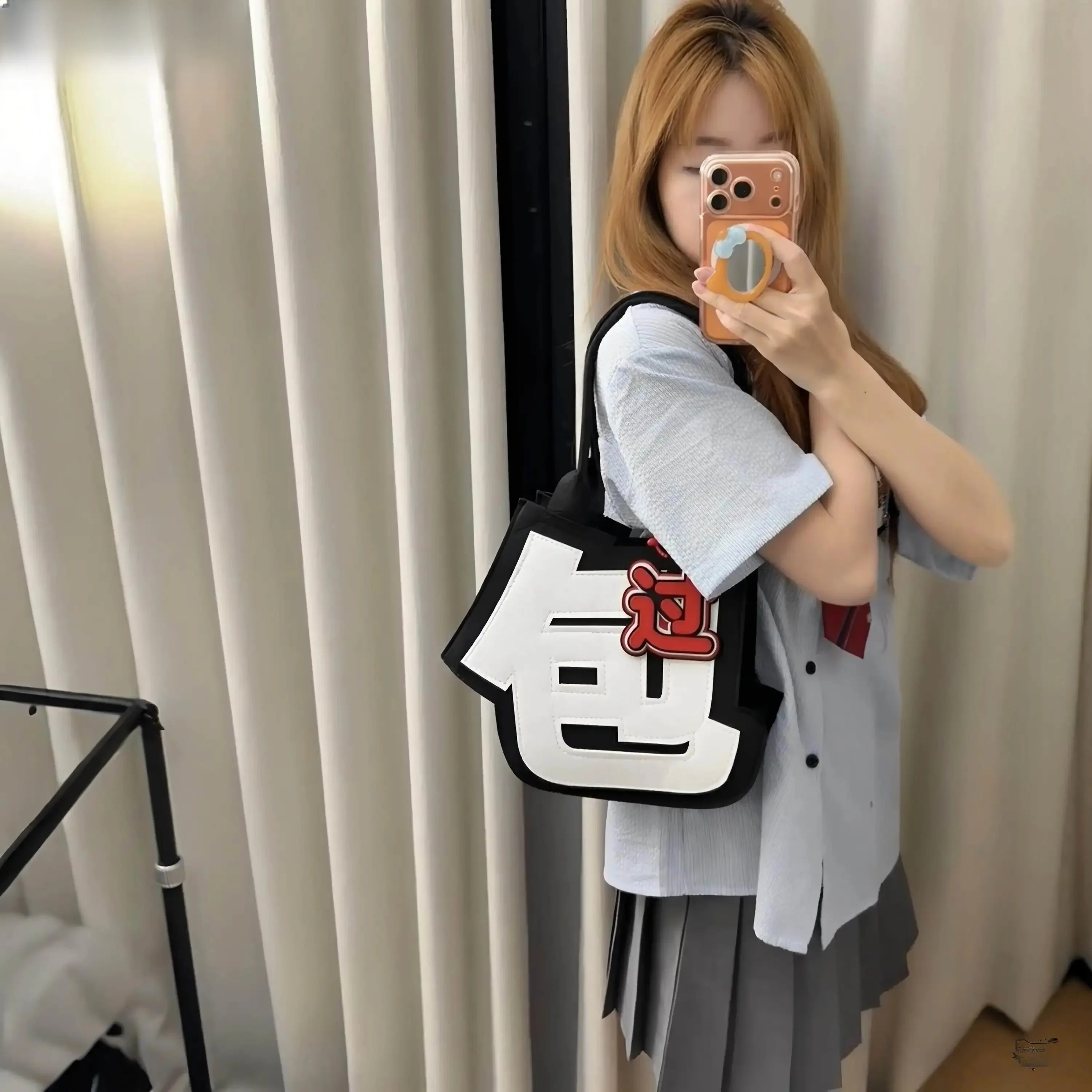 

Creative Non-Woven Fabric Crossbody Bag Lightweight Commuter Simple Design Soft PU Leather Square Shape Women's Handbag