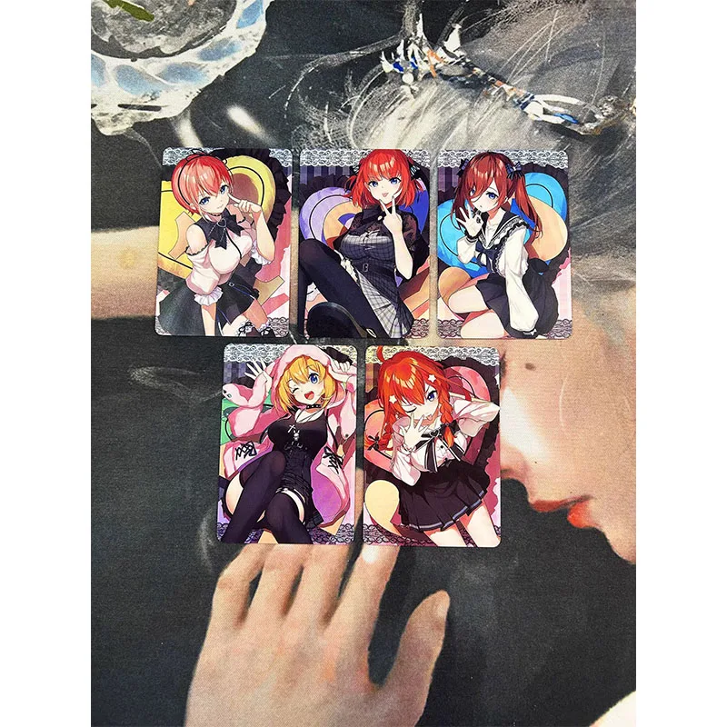 Anime Character DIY Collectible Card Noto Mamiko Sakura Ball Rin Suma Laser Flash Card Boy Play Toys Christmas Birthday Gift