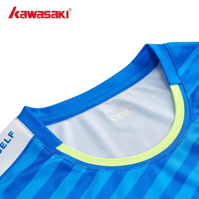 KAWASAKI Badminton Clothing Padel Shirts Man Short Sleeve Professional Badminton Shirt Men\'s Quick Drying Casual Sports Clothing