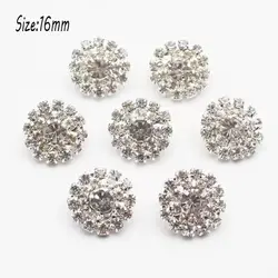 10pcs Rhinestone Buttons Shank For Coat Sweater Cardigan Needlework Diy Wedding Dress Headwear Gift Box Decorative Accessorie