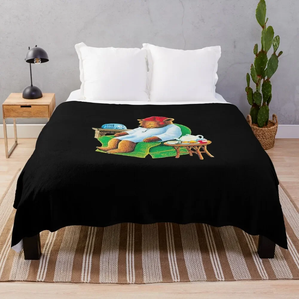 celestial seasoning sleepytime tea bear Pullover Throw Blanket Luxury Brand Warm Hairys Blankets