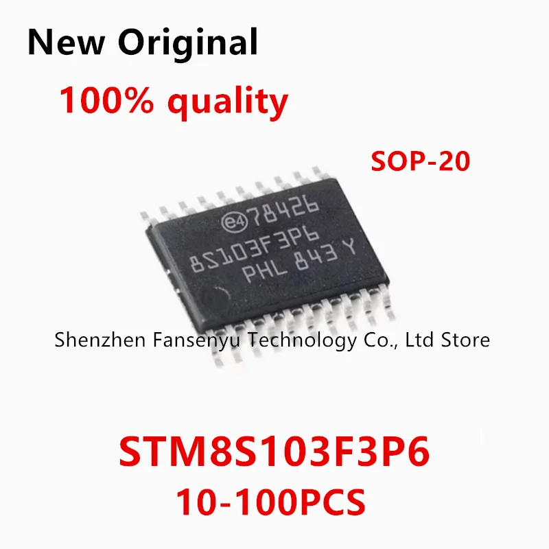 

(10-100piece) 100% New STM8S103F3P6 STM 8S103F3P6 sop-20 Chipset