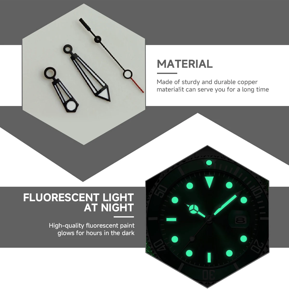 NH35 NH36 зеленые светящиеся стрелки для часов с автоматическим механизмом, аксессуары для часов, детали для часов/указатели для наручных часов