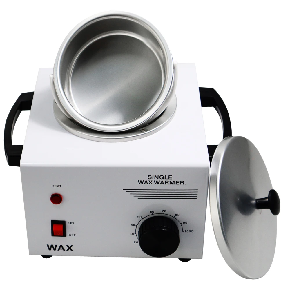 Single Pot Wax Warmer Compatible with Hard/Soft/Paraffin Wax for Full-Body Hair Removal Wax Melting Heater for Salon Home Spa
