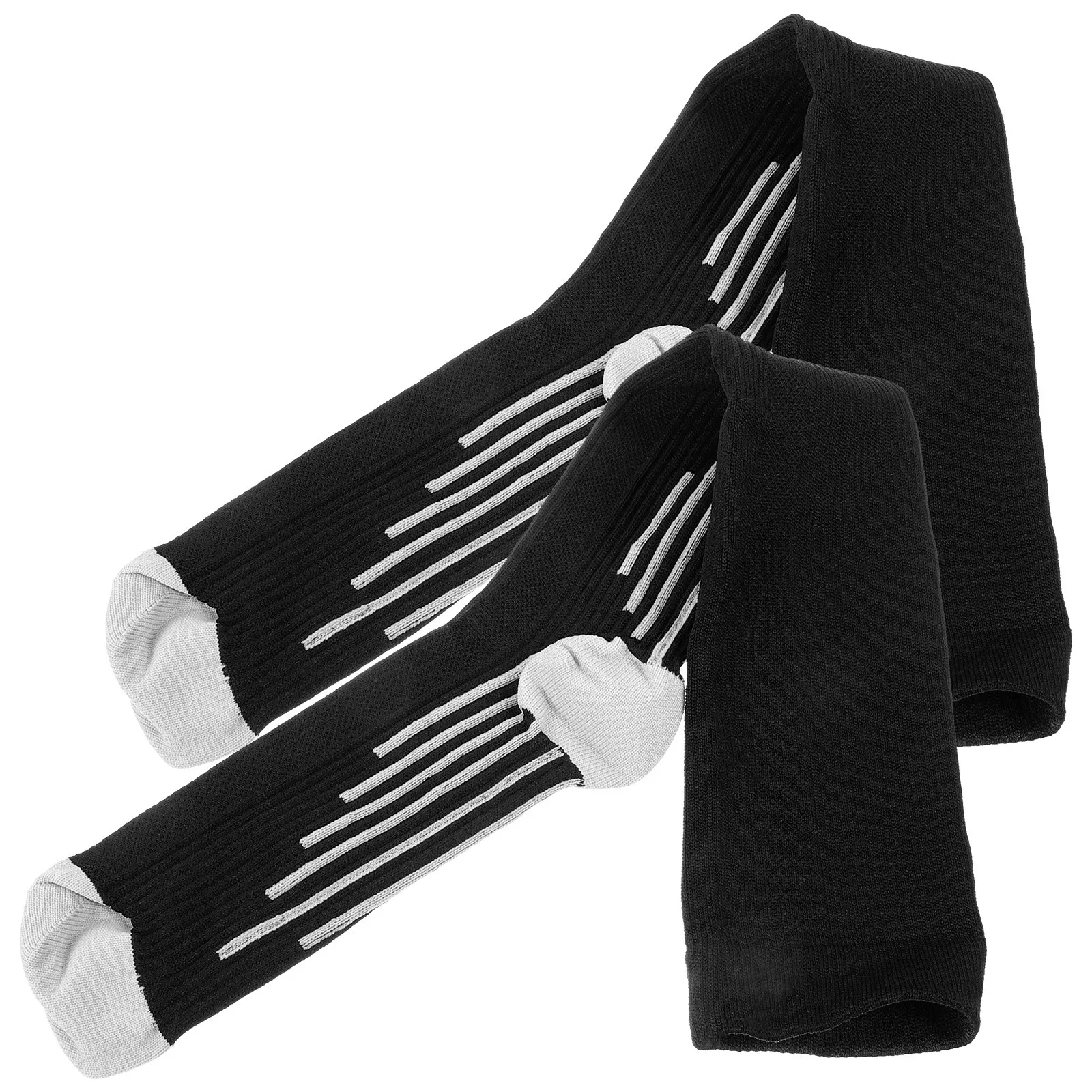 1 زوج الرياضة المضادة للرائحة العجل الجوارب عالية مرونة تنفس في الهواء الطلق تشغيل التنزه جوارب طويلة أنبوب طويل جوارب رياضية