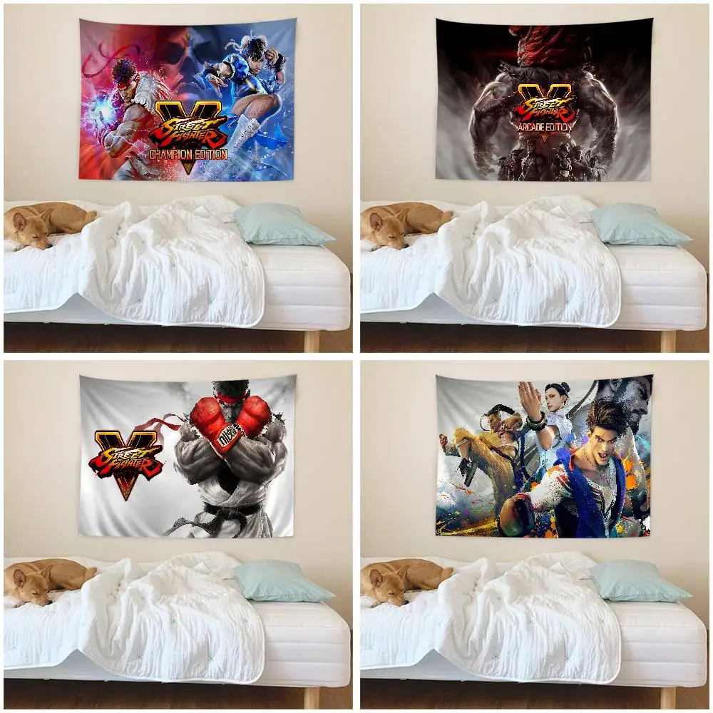 Game S-Street-F-Fighter Chart Tapestry for Living Room Home Dorm Decor Art Home Decor