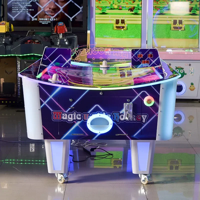 Lacrosse air cushion ball concave children's coin game machine parent-child video game city
