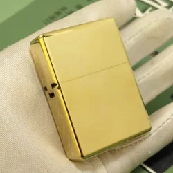 912 ZORRO 912S Heavy Duty Armor Brass/Titanium Windproof Kerosene Lighter; 3/5 Hinged Metal Gasoline Lighter Men's Gift