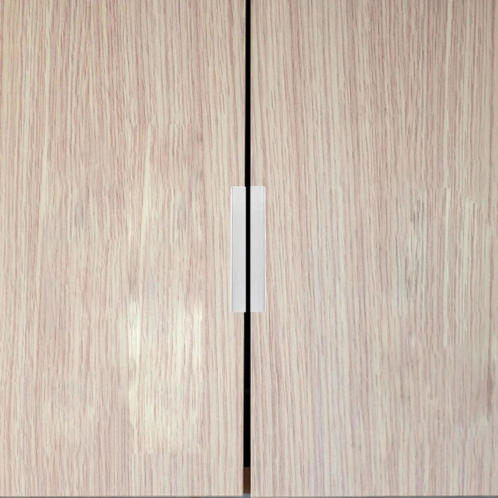 

8pcs Invisible Modern Handle Kitchen Cabinet Pull Knob Aluminum Alloy Drawer Seal Simple Cabinet Pulls For Kitchen Bathroom