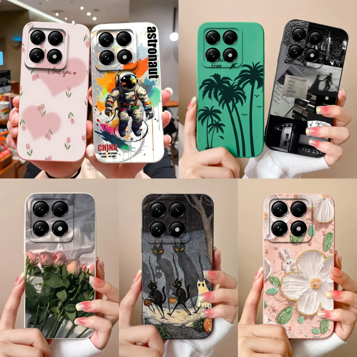 Cases For Xiaomi 14T Pro 5G Pretty Flowers Silicone Soft Protective Phone Cover For Xiaomi14T 14TPro 5G Ultrathin Fundas Bumper