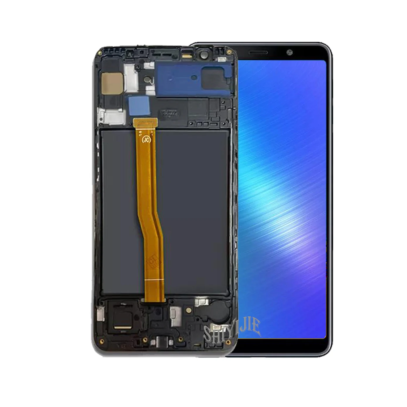 100% Tested LCD For Samsung Galaxy A7 2018 A750 Display A750FN SM-A750F A750 Touch Screen Digitizer Replacement Parts With Frame