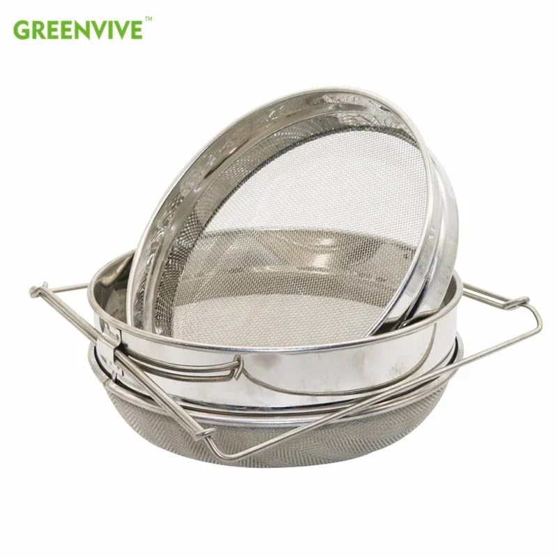 2 Set Beekeeping Double Layer Honey Filter Settling Tank Colanders Impurity Filter Honey Strainer Honey Extractor Kitchen Tools