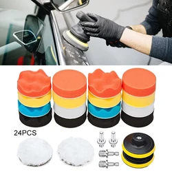 Car Polishing Wheel Sponge Self-adhesive Polishing Set Wear-resistant Polishing Wheel Disc For Metal Marble Stone Polishing