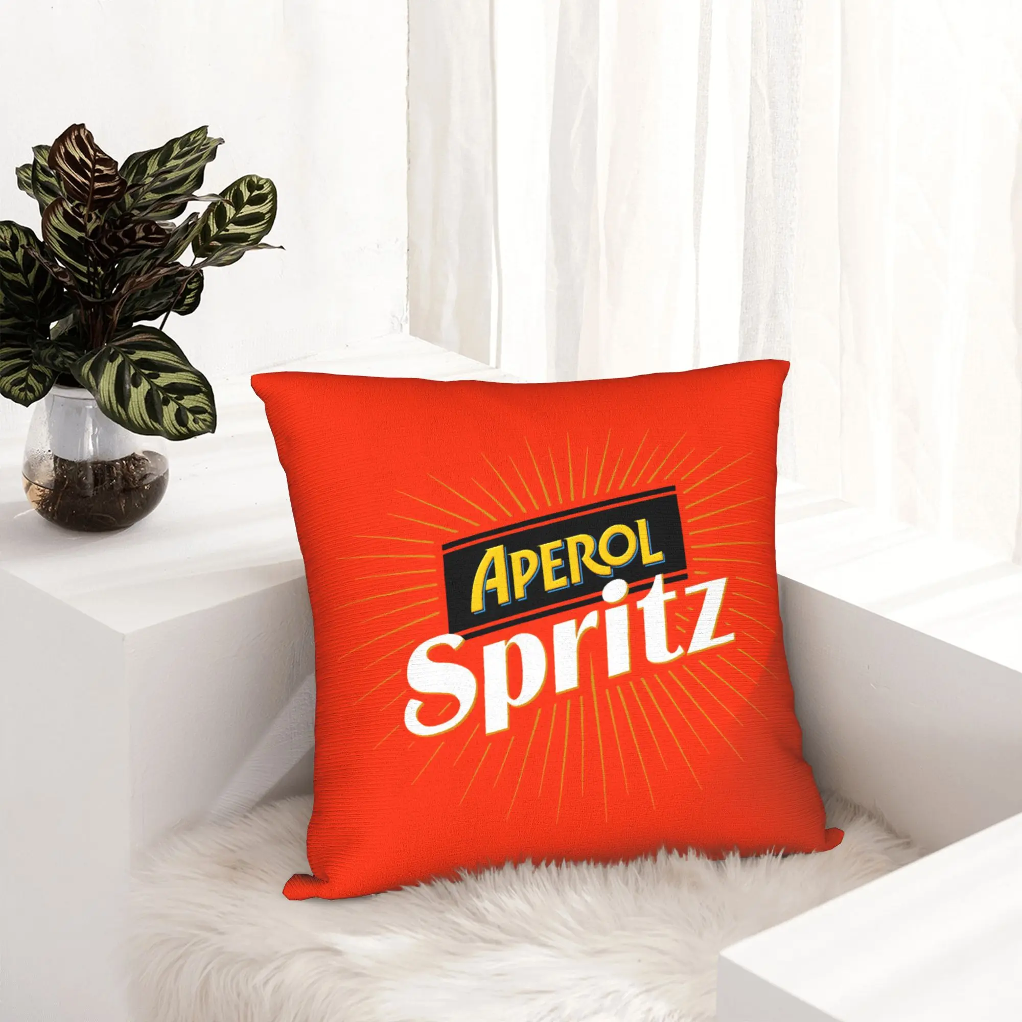 Aperols Spritz Print Throw Pillow Sofa Love Drinking Cocktail Nordic Cushion Cover Square Pillowcase
