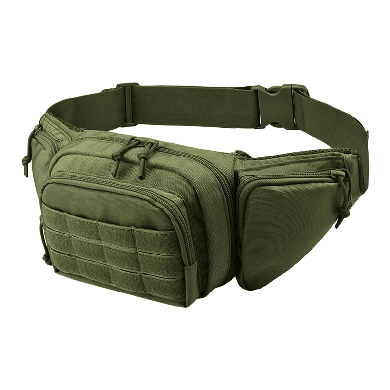 Waterproof Nylon Men Fanny Pack Tactical Outdoors Army Waist Bag Hiking Outdoor Camping Shoulder Bum Belt Bum Sport Chest Bags