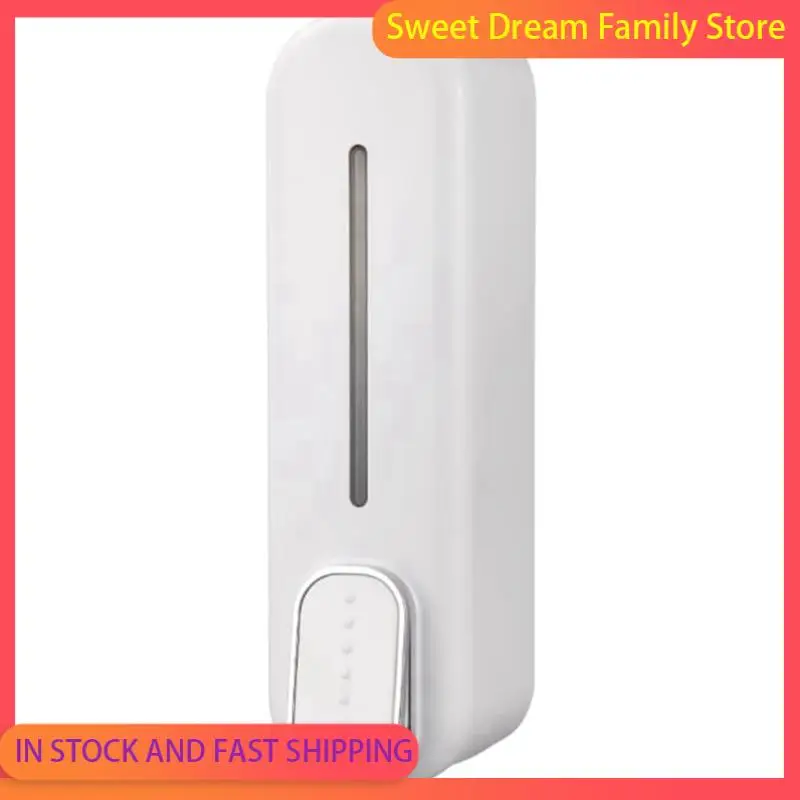 sdfc-6x-soap-dispenser-wall-mount-350ml-hand-liquid-shampoo-shower-gel-dispenser-for-bathroom-kitchen-office-white