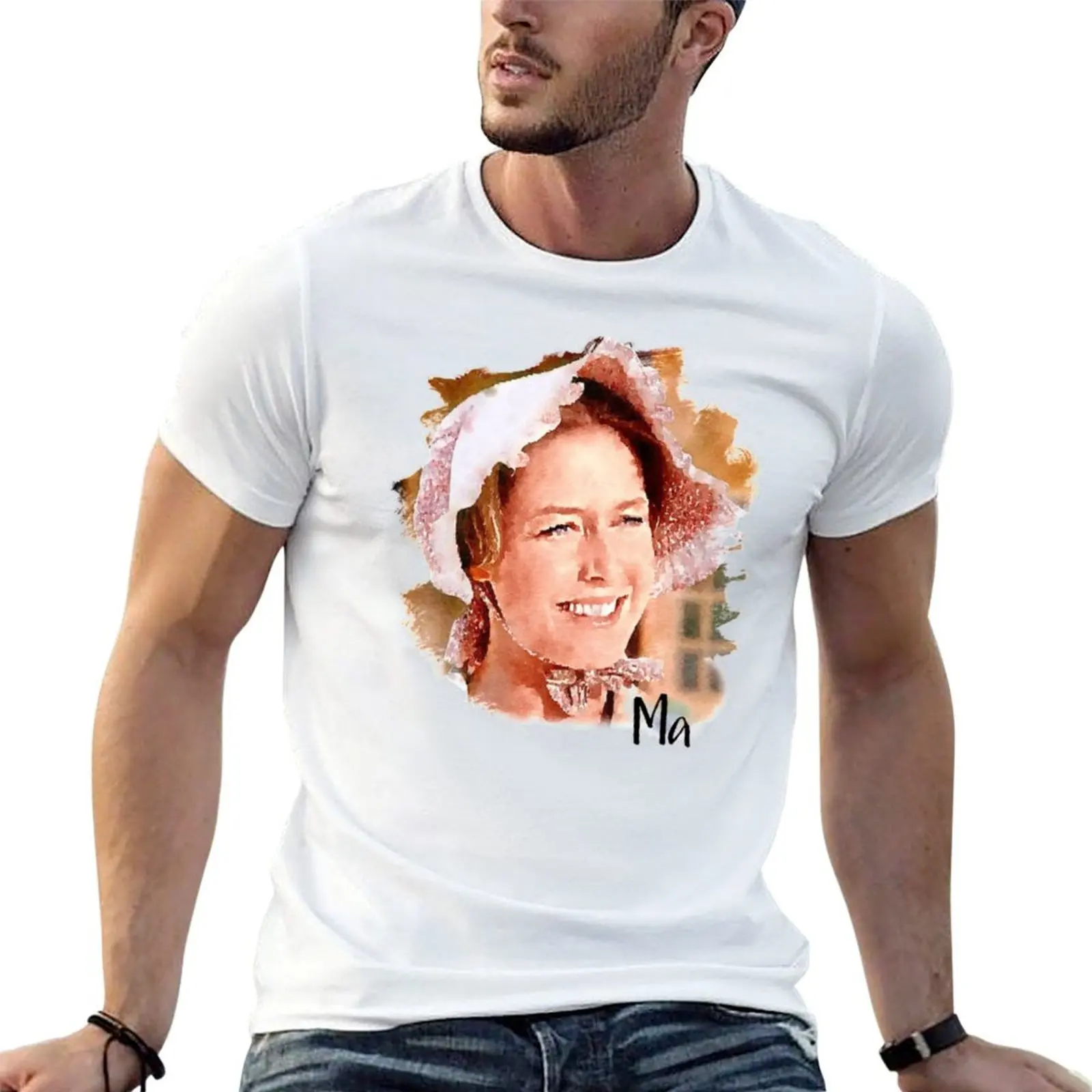 Ma Ingalls Little House on the Prairie T-Shirt Sweat Absorbing Sports Tee Shirt