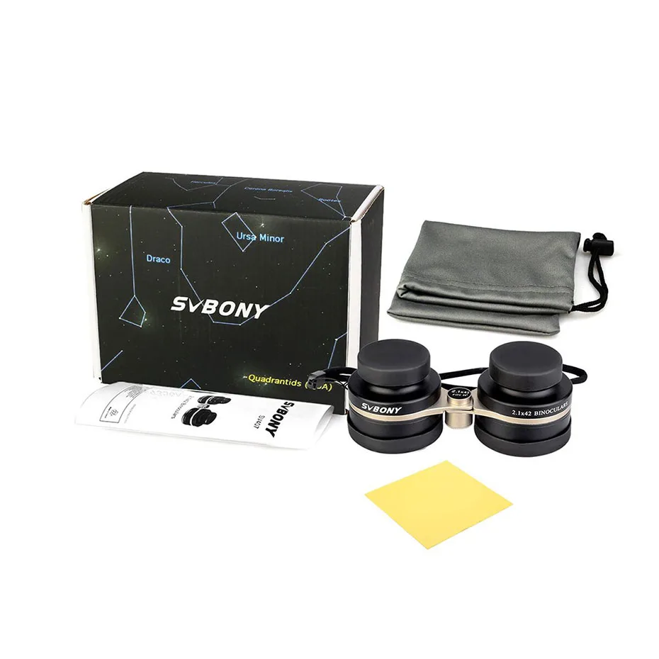 Imagem -04 - Svbony Sv407 Binóculos Mini 2.1x42 com Foco Individual dos Olhos Telescópio à Prova Dágua Ipx6 para Observar a Lua ou as Constelações