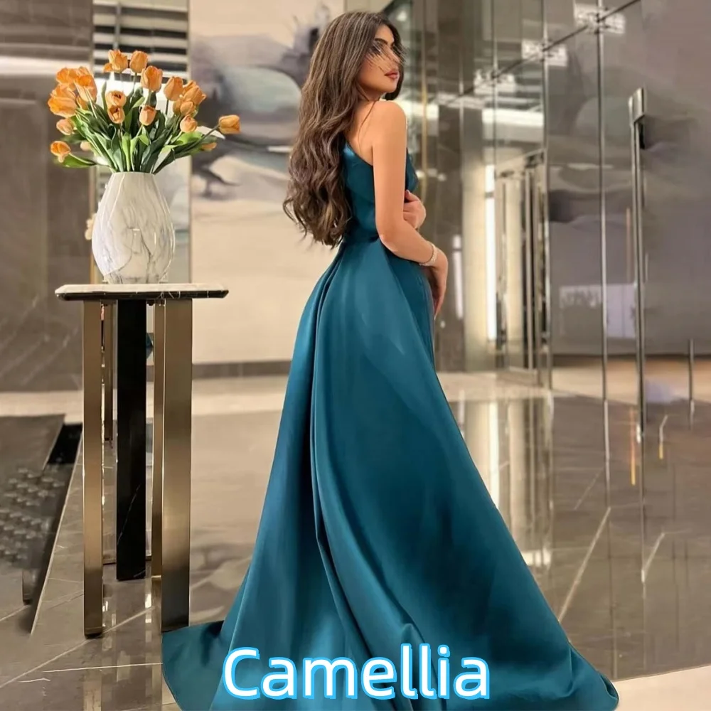 Maßgeschneidertes, exquisites Rüschen-Abendkleid, bezauberndes One-Shoulder-Abschlussballkleid, sexy Partykleid mit U-Boot-Ausschnitt, فسات Sierra •