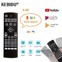 Backlit Remote Control Air Mouse Wireless Mini Keyboard Gyroscope 2.4GHz IR Learning Voice Assistant For Android Smart TV Box