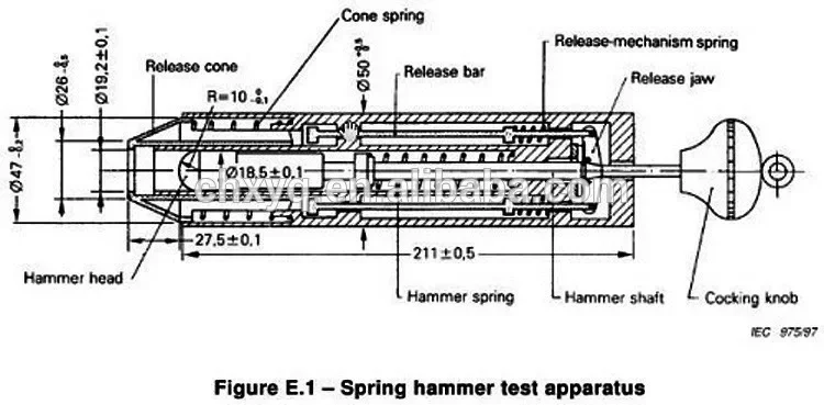 Universal IK01-IK06 Impact Hammer Testing Tool 0.14j~1j Adjust Electronic Power Steel Material Impact Testing Machine 1 Year