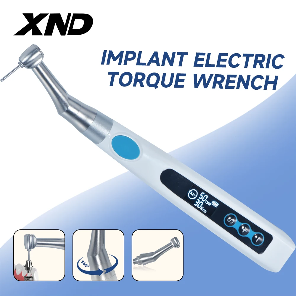 XND Electric Dental Implant Torque Wrench Universal 16 Types Screwdriver Wireless Portable Motor Dentistry Implant Repair Tools