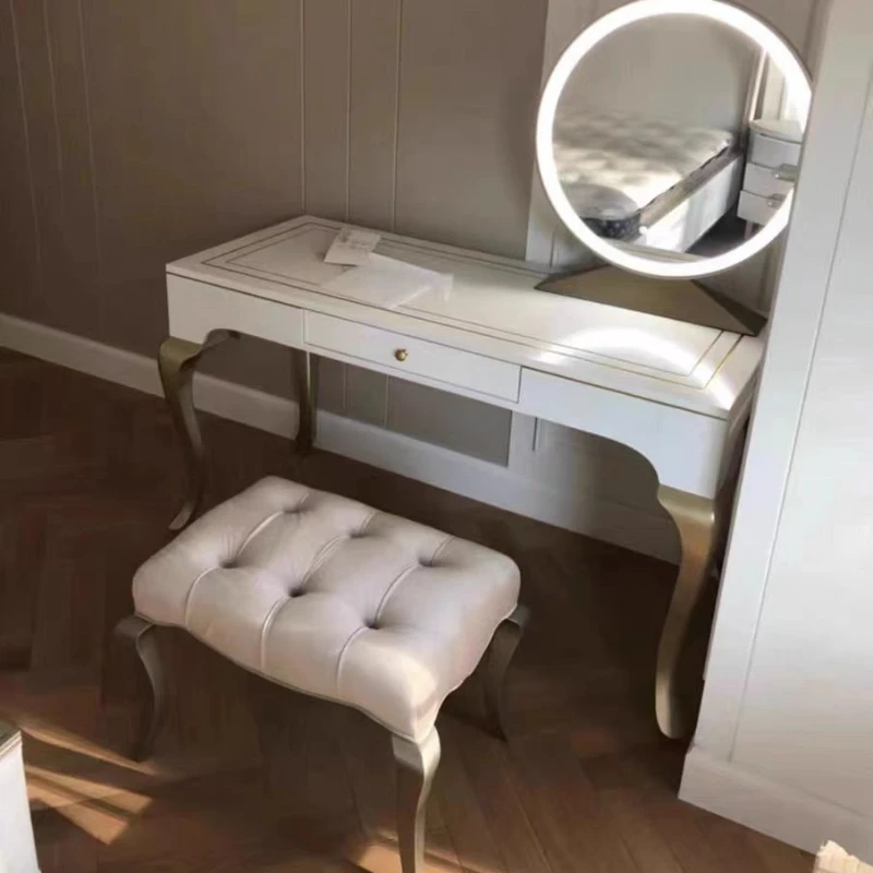 

Light luxury solid wood dressing table, modern, simple and fashionable bedroom makeup