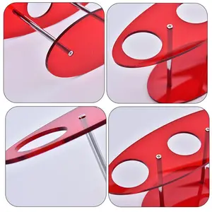 Acryl -Eis -Display -Rack, Sushi -Rollständer, DIY -Halterkegel für Hochzeiten, Geburtstagsfeier, Weihnachten, 1PC 6 Hauptverkauf Acrylunterstützung für Eiscreme - №3