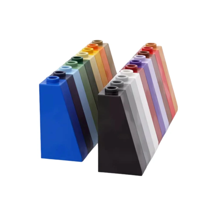 30 Stück, kompatibel mit 4460 DIY Slope 75 °   2x1x3 dicke grafische Bausteinsteine, pädagogisches und kreatives Kinderspielzeug