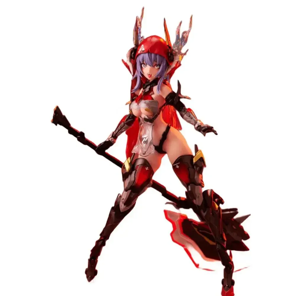 In Stock Animester Task Force Thunderbolt Barbera Red Plastic Machine Girl Anime Action Figure Toy Gift Model Collection Hobbies