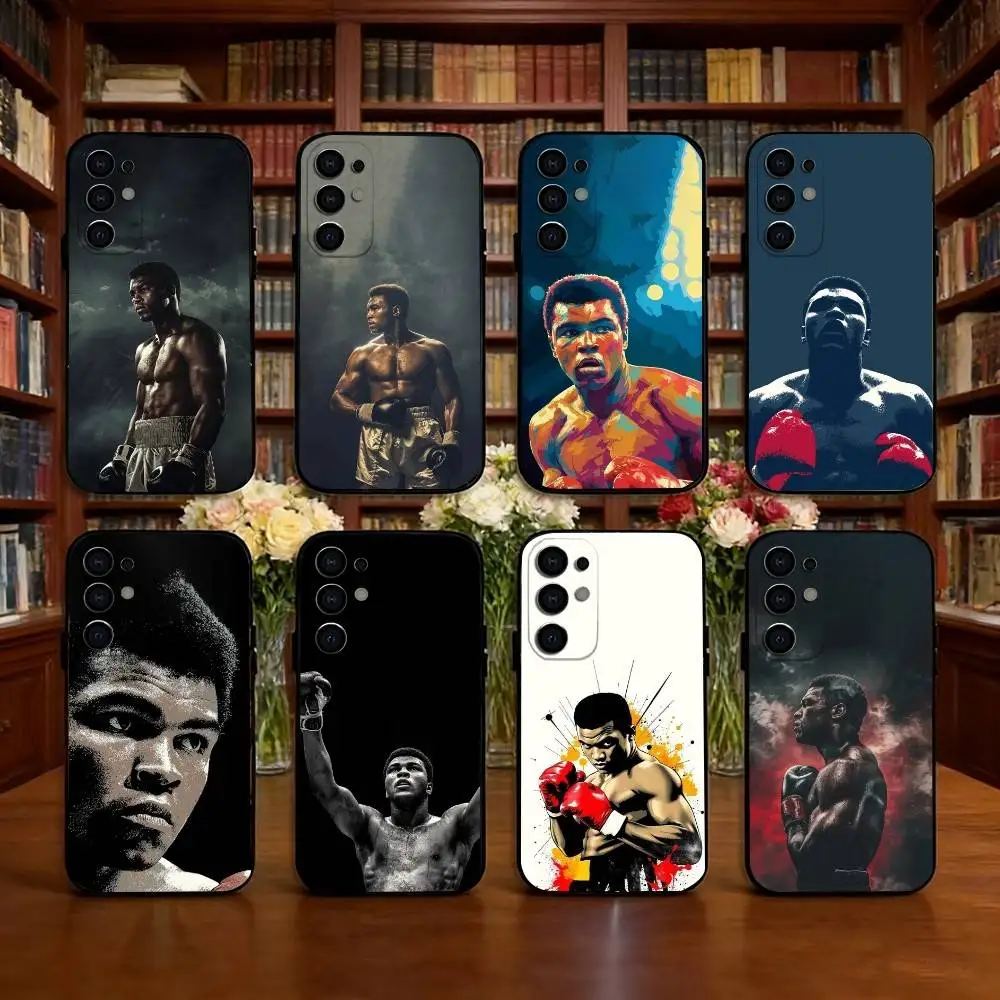 M-Muhammad Ali Phone Case For Samsung S25,S24,S21,S22,S23,S30,Ultra,S20,Plus,Fe,Soft Silicone Black Cover