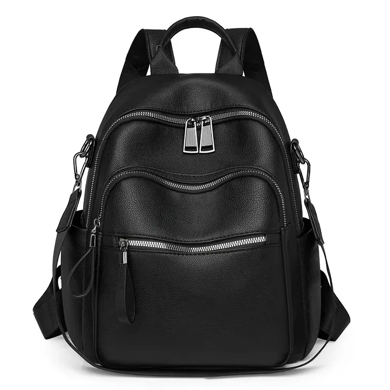 

Модный маленький рюкзак для женщин, простой коричневый, черный кожаный рюкзак, женский повседневный мини-рюкзак для путешествий для телефона, подарки для девочек