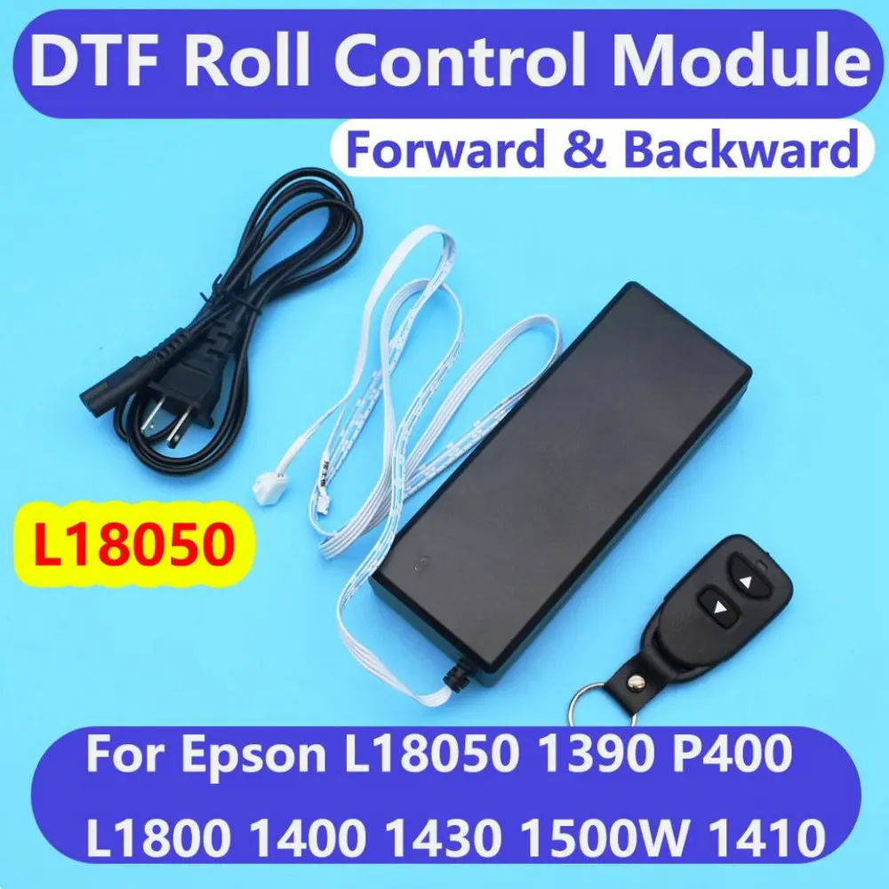 Imagem -05 - Módulo de Controle de Filme de Rolo Dtf para Epson L18050 L1800 1390 1400 1410 1430 R1800 R2880 P400 Controlador de Rolo Alimentação para Frente para trás