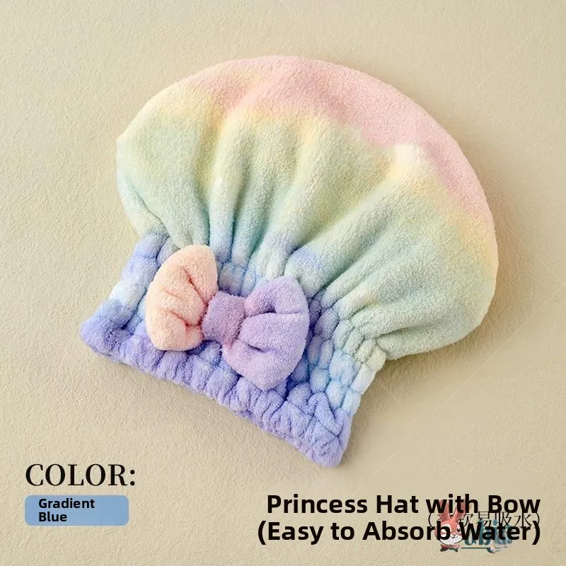 

Korean Sle Thiened Hair Drng Cap Women's Qui Absorption Fast Drng No Blow Towel Head Wrap Bath Cap aron Color